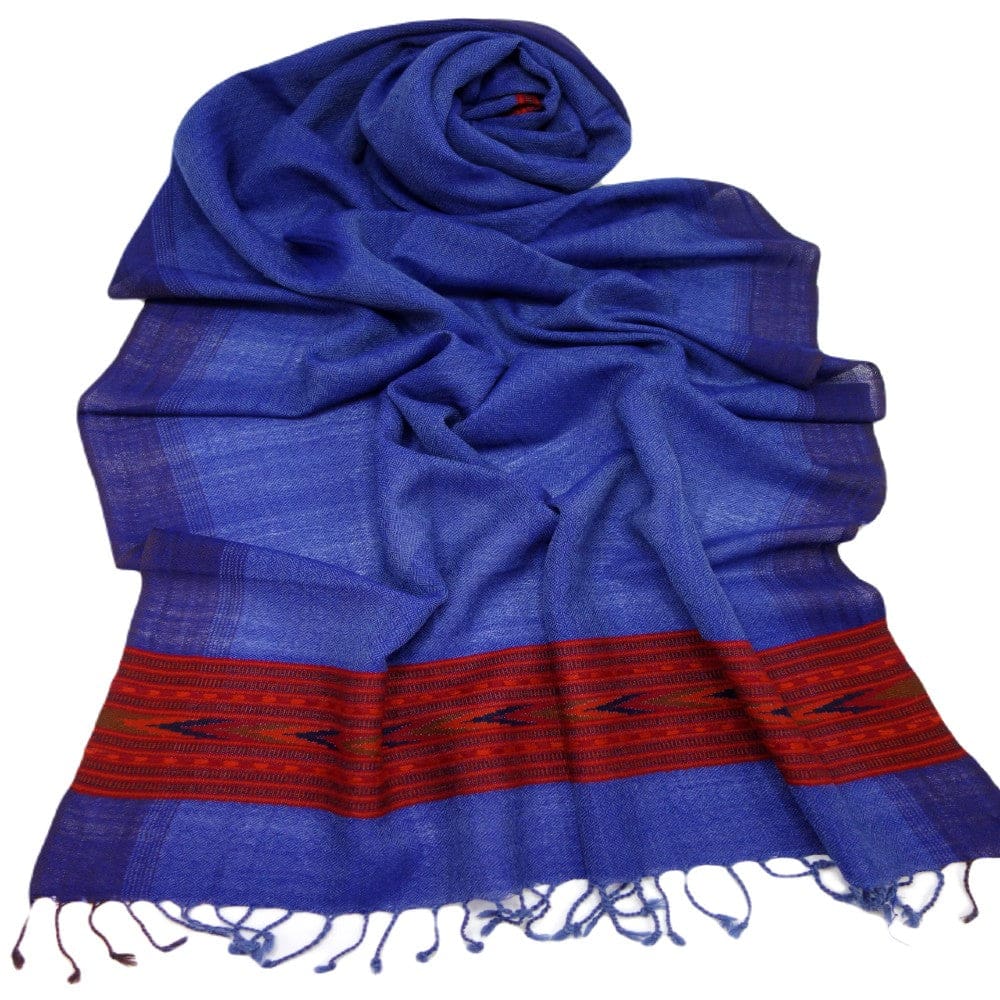 Sal Unisex confectionat din 100% Lana (Yak & Merino) ->Indigo Blue -> Cod: KYM7 - Saluri din Lana de Yak & Merino