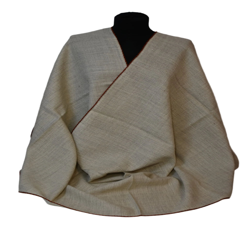 Sal Unisex confectionat din 100% Lana (Yak & Merino) -> Ivory Beige -> Cod: Feb6 - Sal din lana de Yak & Merino