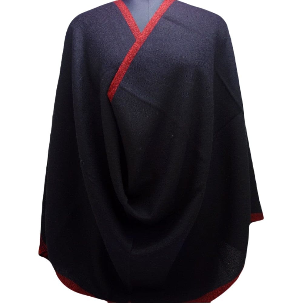 Sal Unisex confectionat din 100% Lana (Yak & Merino) ->Jet Black -> Cod: KYM11 - Saluri din Lana de Yak & Merino