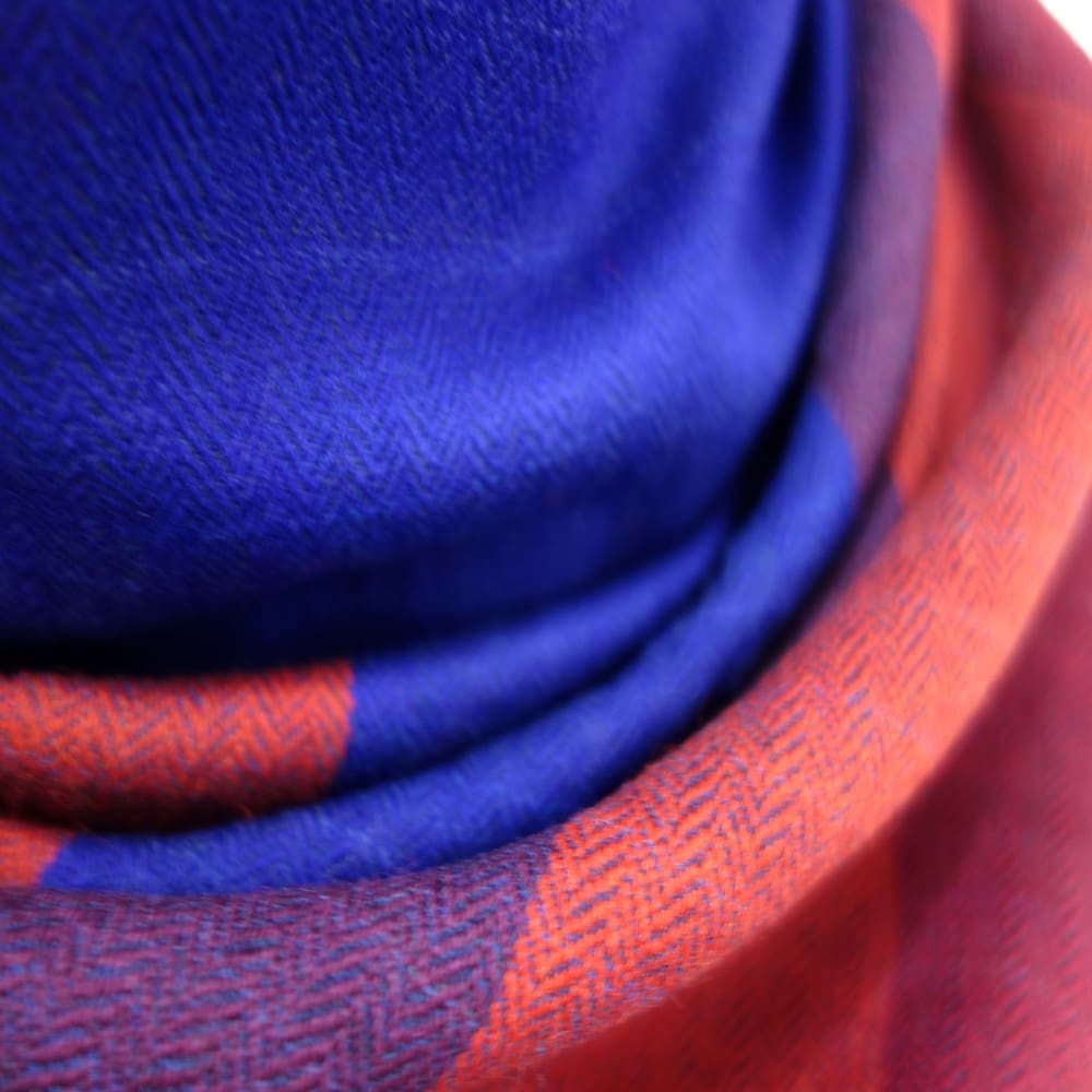 Sal Unisex confectionat din 100% Lana (Yak & Merino) ->Prussian Blue -> Cod: KYM20