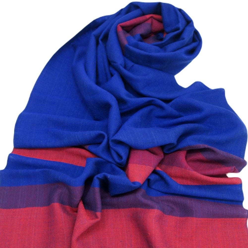 Sal Unisex confectionat din 100% Lana (Yak & Merino) ->Prussian Blue -> Cod: KYM20