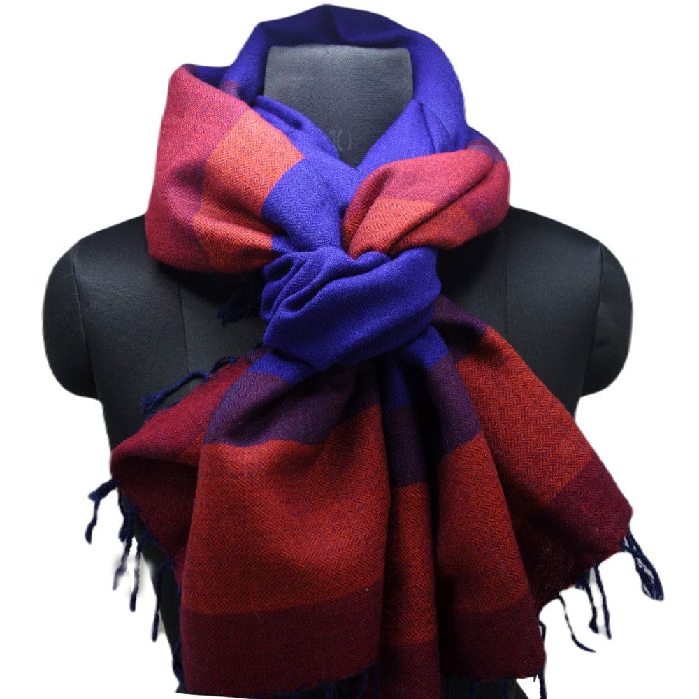 Sal Unisex confectionat din 100% Lana (Yak & Merino) ->Prussian Blue -> Cod: KYM20