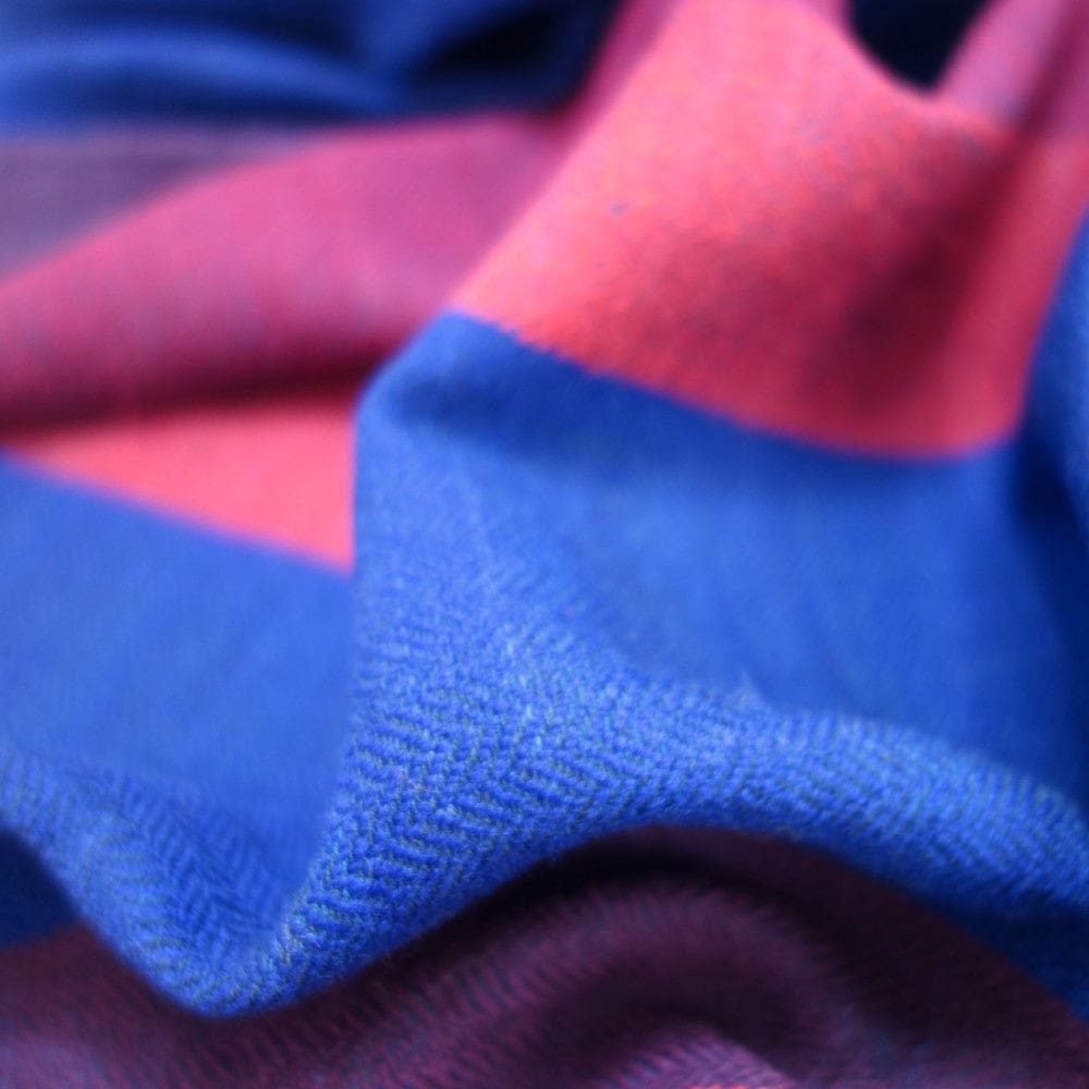 Sal Unisex confectionat din 100% Lana (Yak & Merino) ->Prussian Blue -> Cod: KYM20