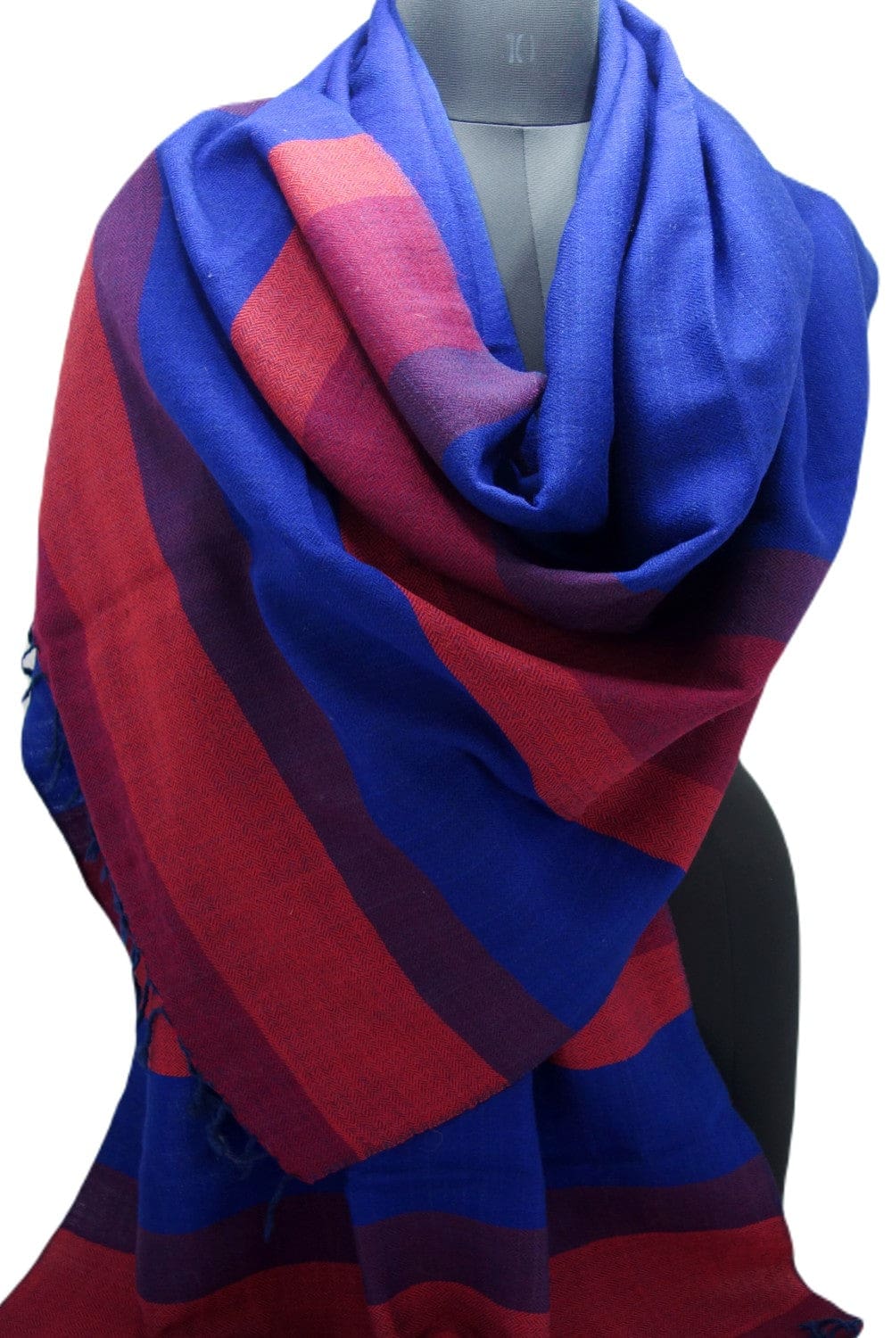 Sal Unisex confectionat din 100% Lana (Yak & Merino) ->Prussian Blue -> Cod: KYM20