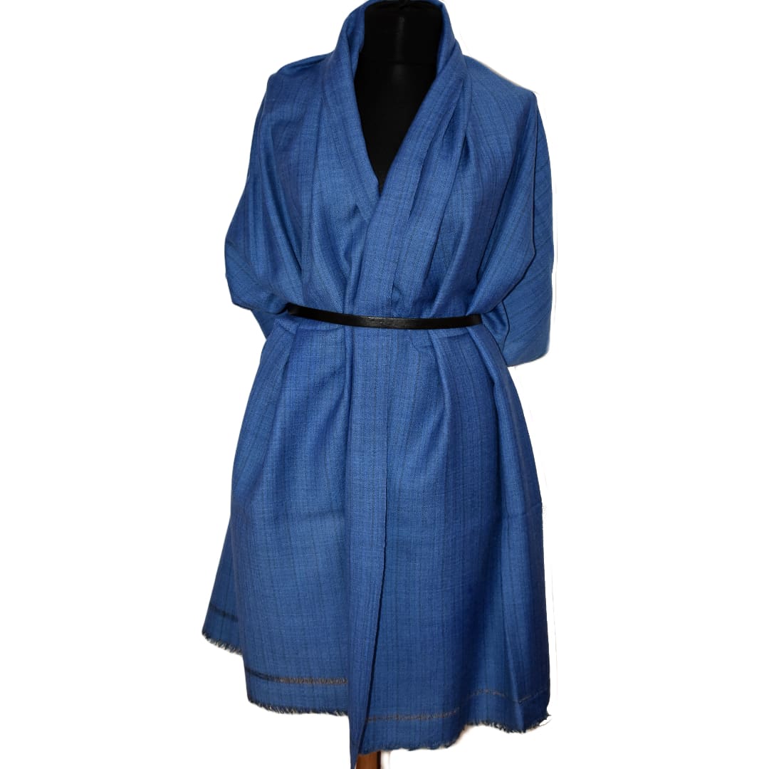 Sal Unisex confectionat din 100% Lana (Yak & Merino) -> Purple Blue -> Cod: YAKNEW9 - Sal din lana de Yak & Merino