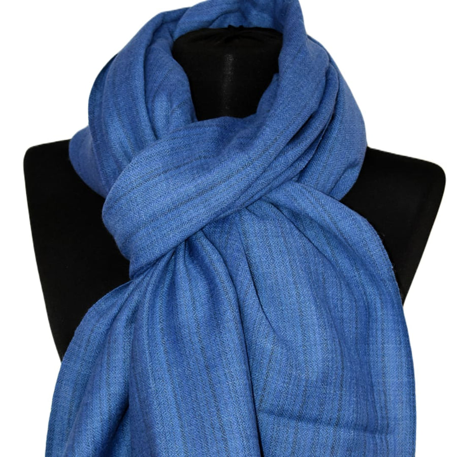 Sal Unisex confectionat din 100% Lana (Yak & Merino) -> Purple Blue -> Cod: YAKNEW9 - Sal din lana de Yak & Merino