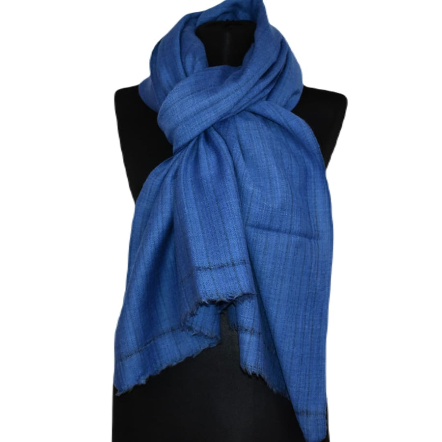 Sal Unisex confectionat din 100% Lana (Yak & Merino) -> Purple Blue -> Cod: YAKNEW9 - Sal din lana de Yak & Merino