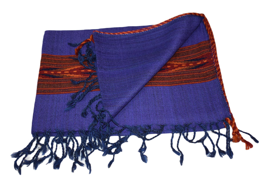 Sal Unisex confectionat din 100% Lana (Yak & Merino) ->Purple -> Cod: YAKMAR7 - Saluri din Lana de Yak & Merino