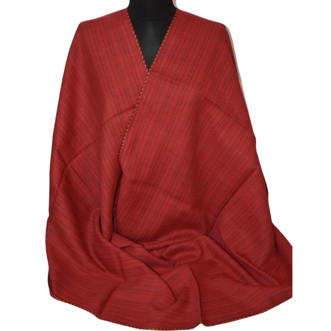 Sal Unisex confectionat din 100% Lana (Yak & Merino) -> Rosu -> Cod: Feb1 - Sal din lana de Yak & Merino