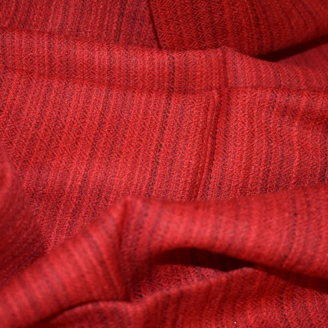 Sal Unisex confectionat din 100% Lana (Yak & Merino) -> Rosu -> Cod: Feb1 - Sal din lana de Yak & Merino