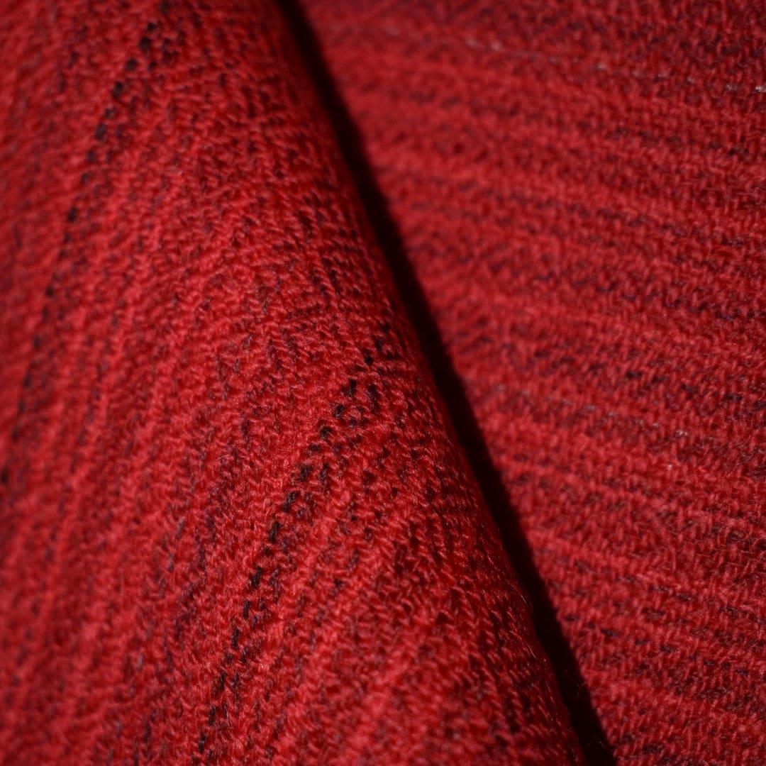 Sal Unisex confectionat din 100% Lana (Yak & Merino) -> Rosu -> Cod: Feb1 - Sal din lana de Yak & Merino