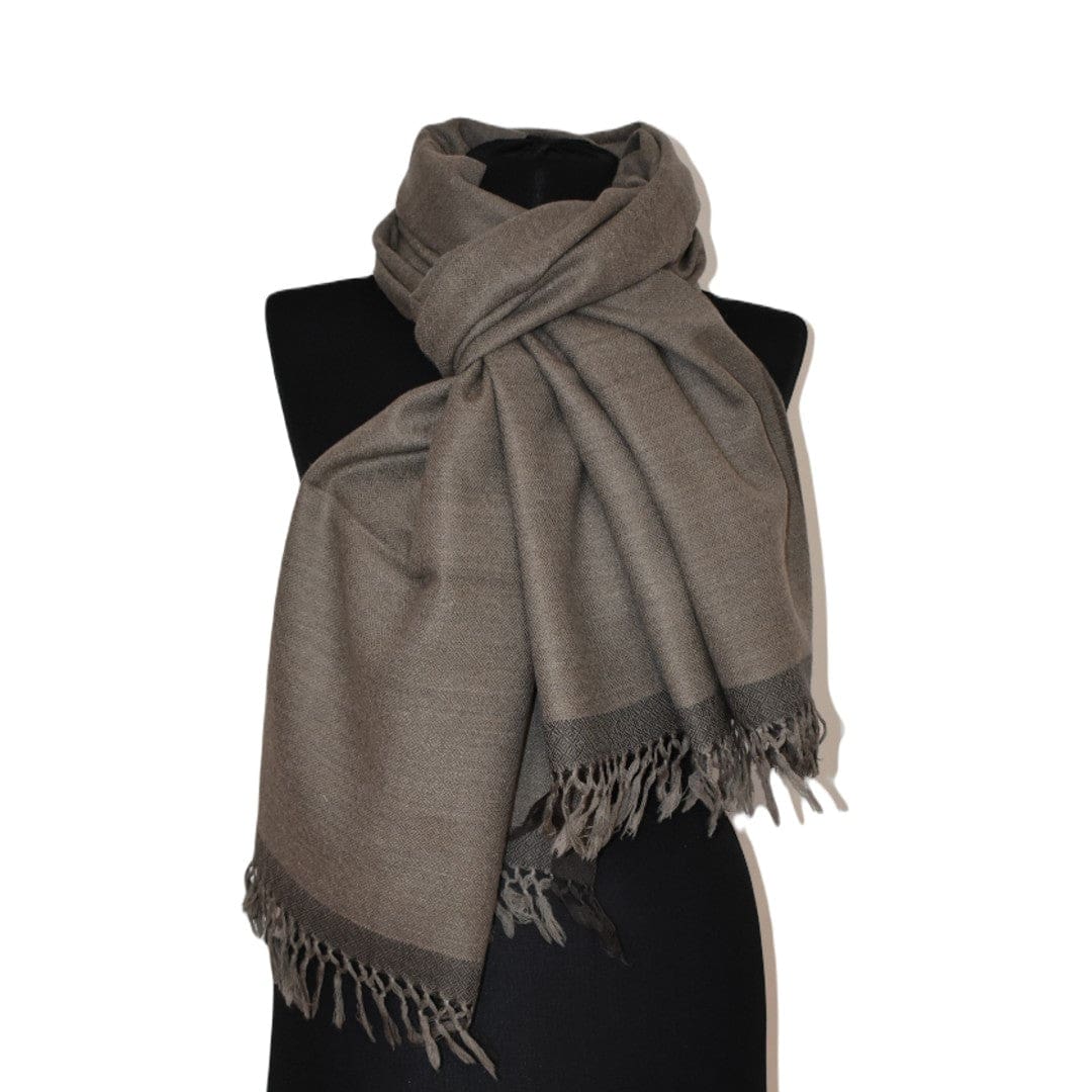 Sal Unisex confectionat din 100% Lana (Yak & Merino) ->Shades of Gray -> Cod: YAKNEW6 - Saluri din Lana de Yak & Merino
