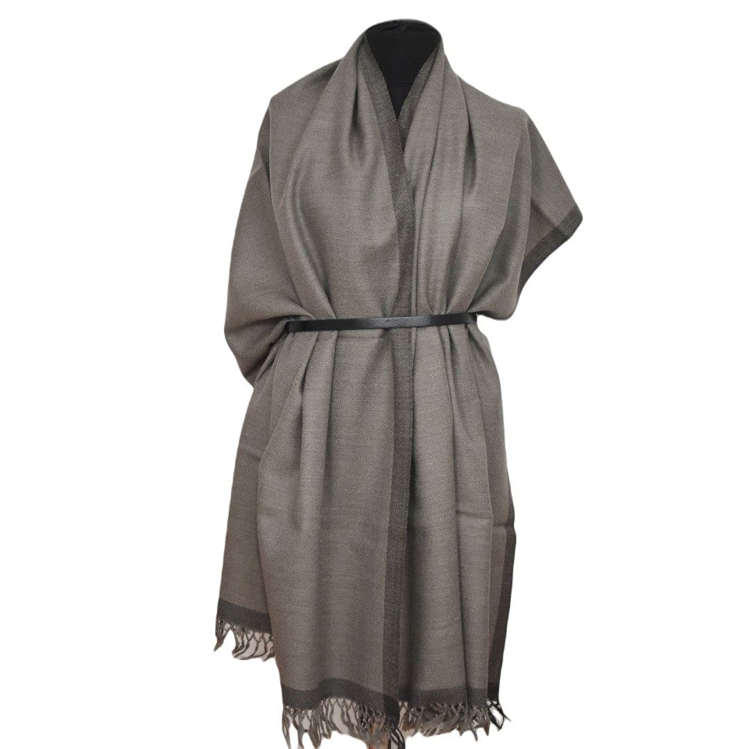 Sal Unisex confectionat din 100% Lana (Yak & Merino) ->Shades of Gray -> Cod: YAKNEW6 - Saluri din Lana de Yak & Merino