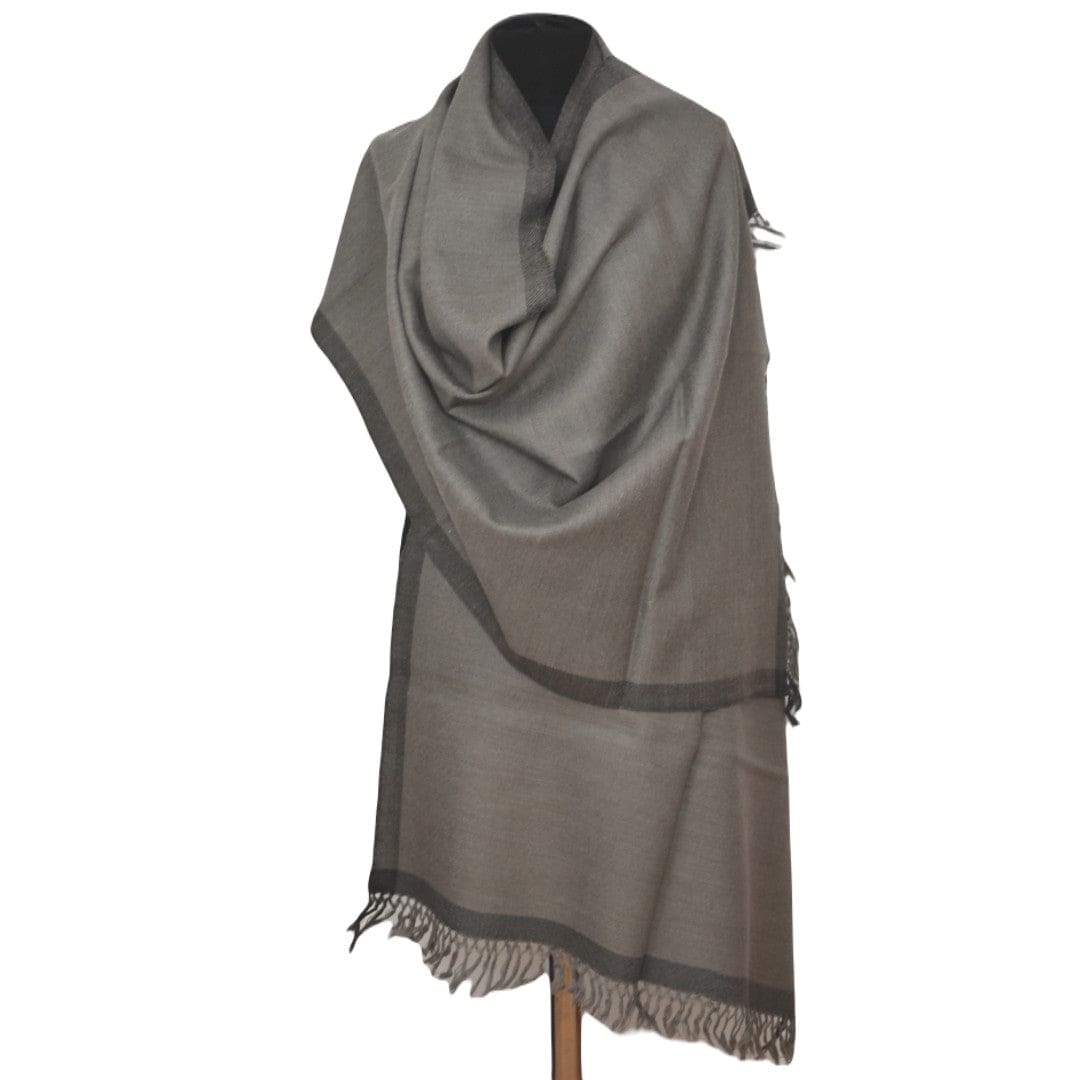 Sal Unisex confectionat din 100% Lana (Yak & Merino) ->Shades of Gray -> Cod: YAKNEW6 - Saluri din Lana de Yak & Merino