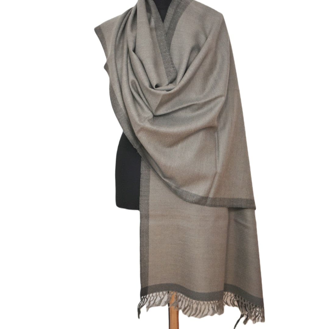 Sal Unisex confectionat din 100% Lana (Yak & Merino) ->Shades of Gray -> Cod: YAKNEW6 - Saluri din Lana de Yak & Merino