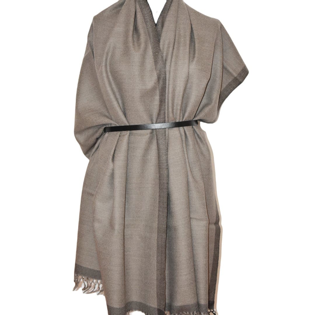 Sal Unisex confectionat din 100% Lana (Yak & Merino) ->Shades of Gray -> Cod: YAKNEW6 - Saluri din Lana de Yak & Merino