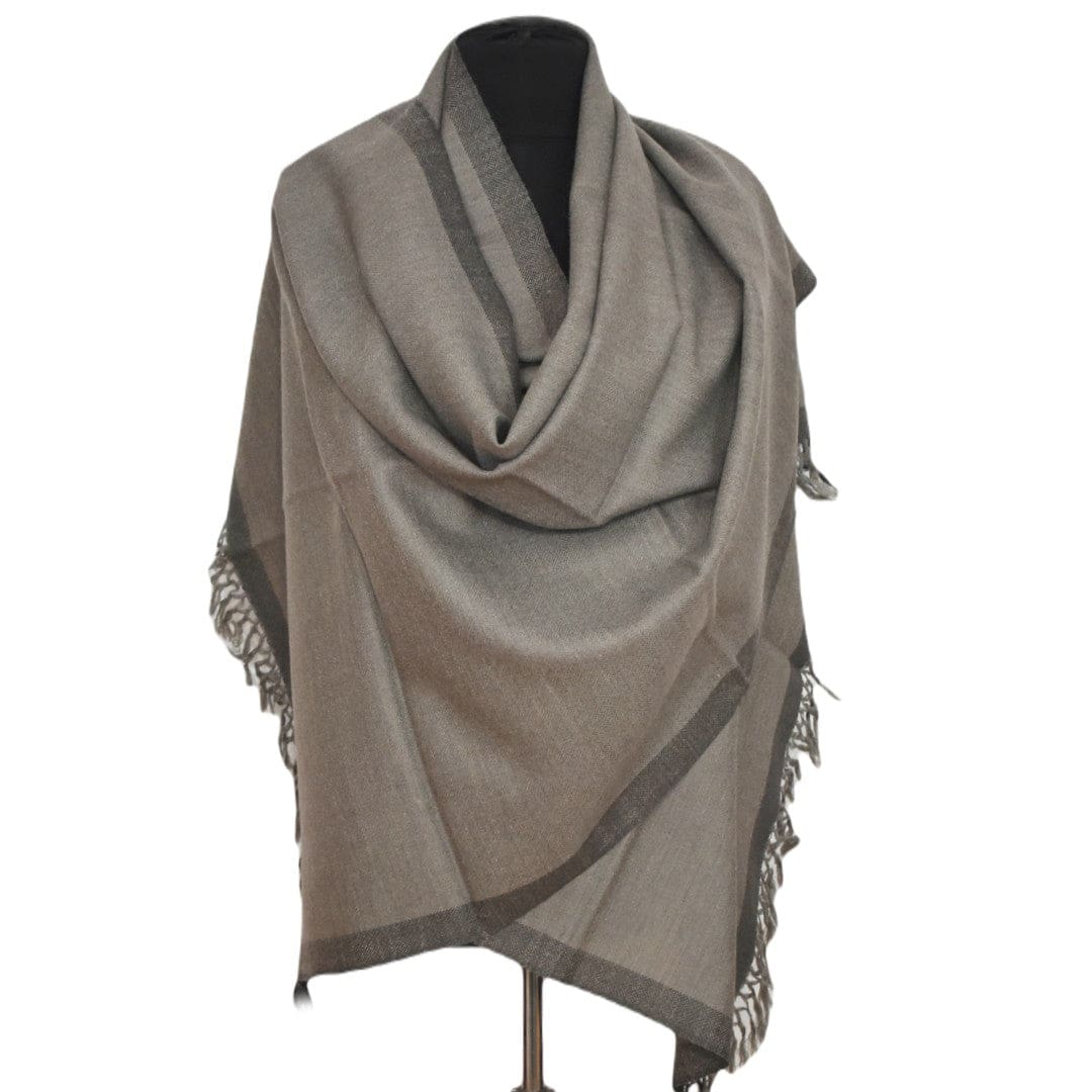 Sal Unisex confectionat din 100% Lana (Yak & Merino) ->Shades of Gray -> Cod: YAKNEW6 - Saluri din Lana de Yak & Merino