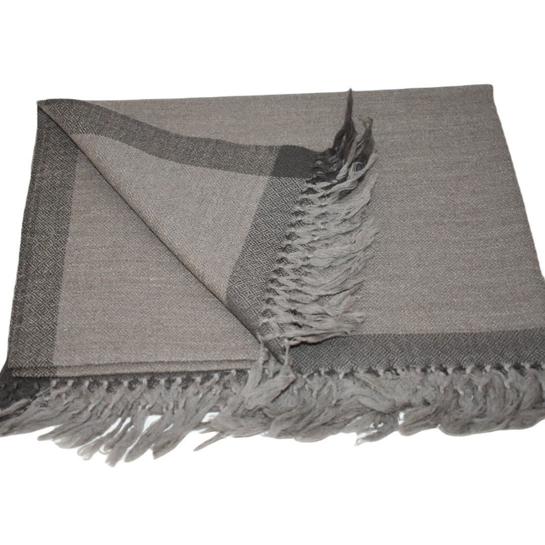 Sal Unisex confectionat din 100% Lana (Yak & Merino) ->Shades of Gray -> Cod: YAKNEW6 - Saluri din Lana de Yak & Merino