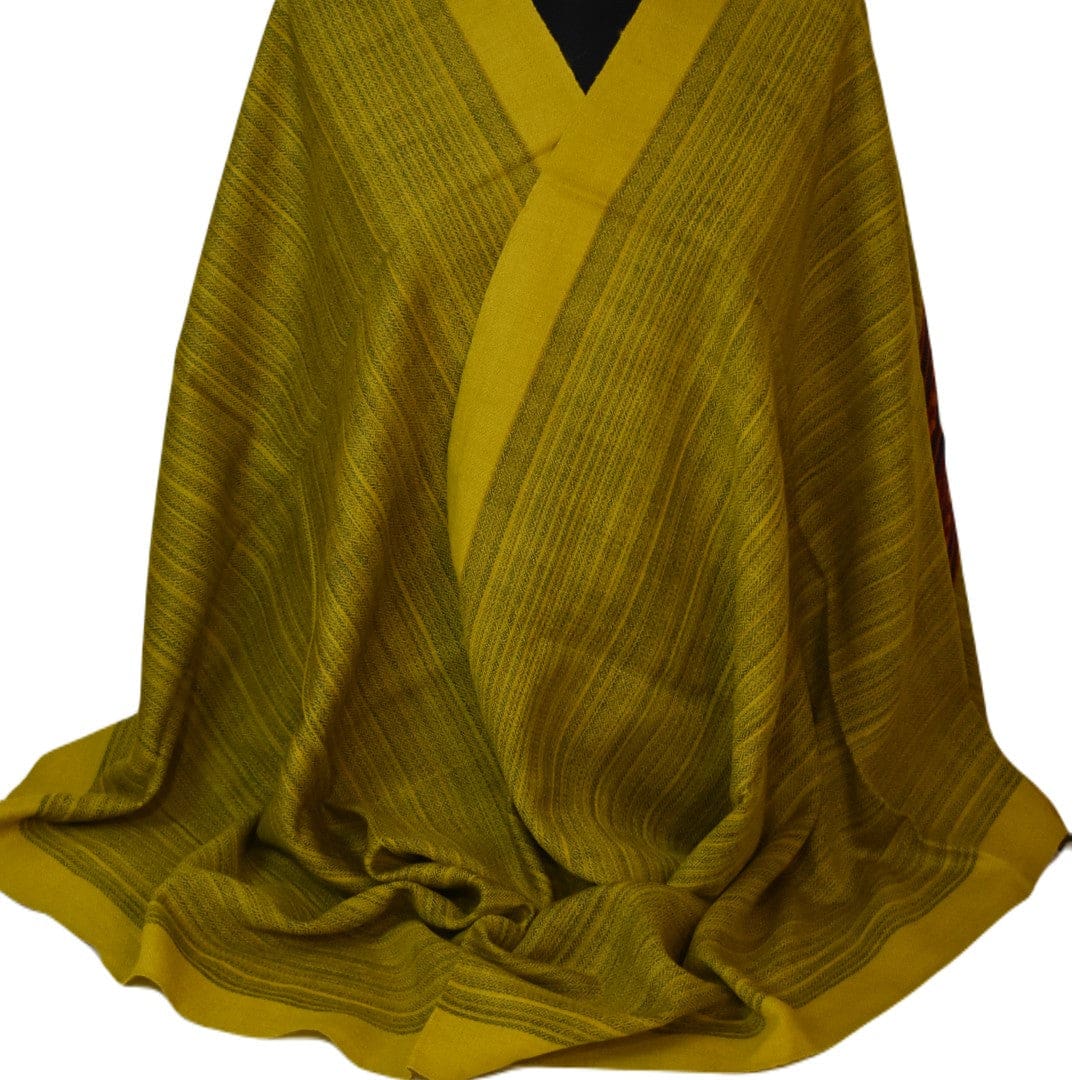 Sal Unisex confectionat din 100% Lana (Yak & Merino) ->Verde Kaki-> Cod: LANA1 - Sal din lana de Yak & Merino
