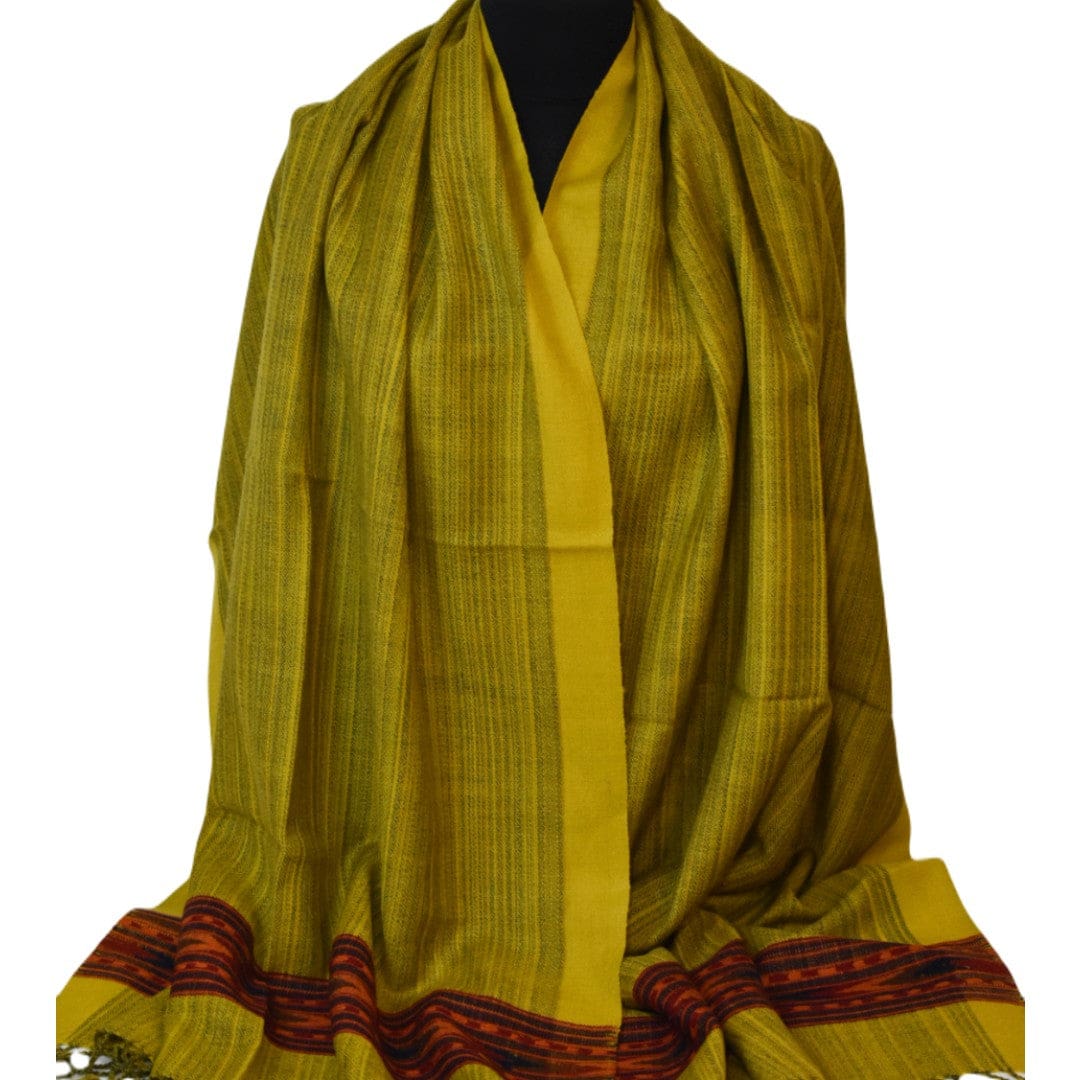 Sal Unisex confectionat din 100% Lana (Yak & Merino) ->Verde Kaki-> Cod: LANA1 - Sal din lana de Yak & Merino