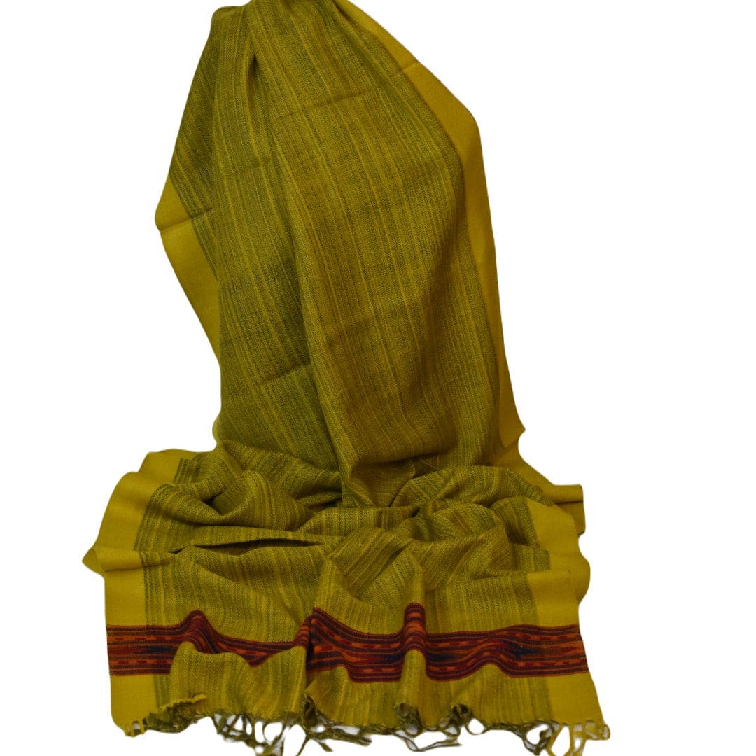 Sal Unisex confectionat din 100% Lana (Yak & Merino) ->Verde Kaki-> Cod: LANA1 - Sal din lana de Yak & Merino