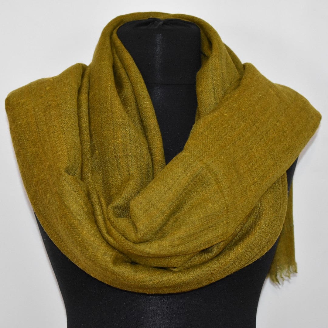 Sal Unisex confectionat din 100% Lana (Yak & Merino) ->Verde Khaki -> Cod: YAKNEW4 - Saluri din Lana de Yak & Merino