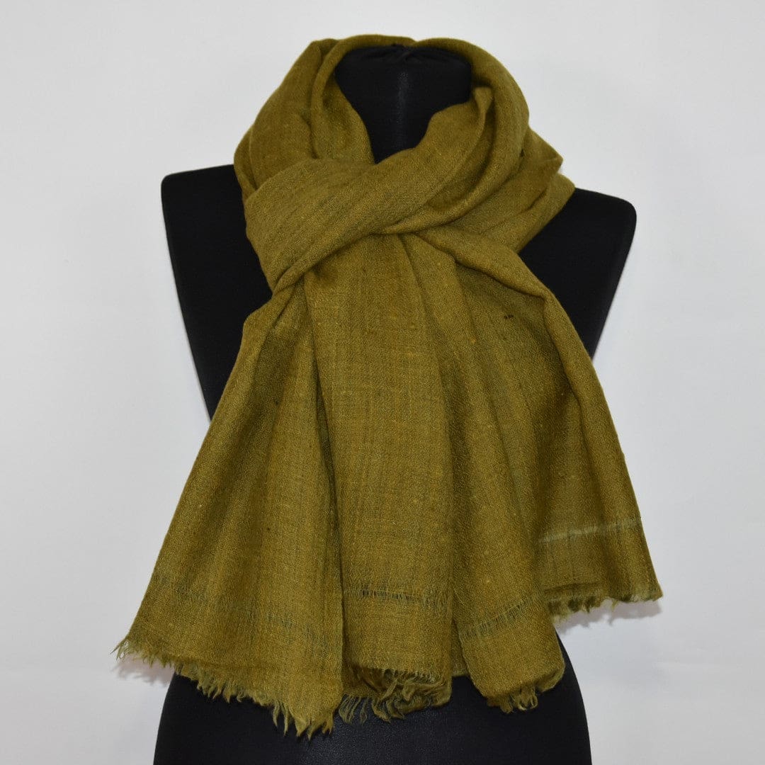 Sal Unisex confectionat din 100% Lana (Yak & Merino) ->Verde Khaki -> Cod: YAKNEW4 - Saluri din Lana de Yak & Merino