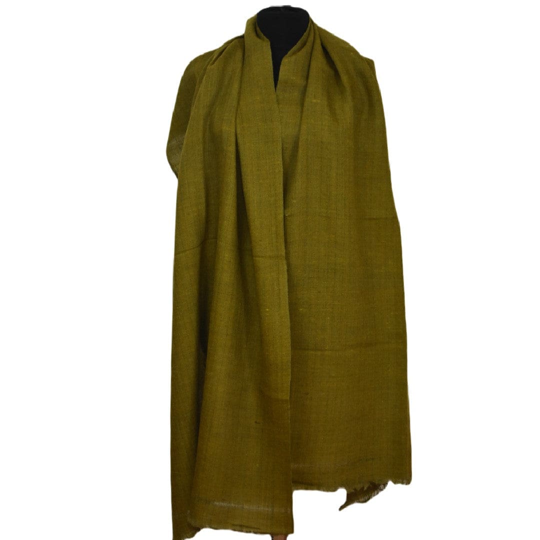 Sal Unisex confectionat din 100% Lana (Yak & Merino) ->Verde Khaki -> Cod: YAKNEW4 - Saluri din Lana de Yak & Merino