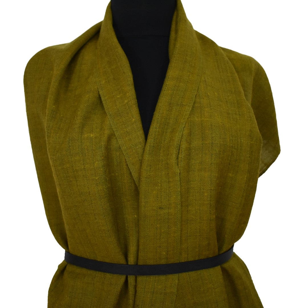 Sal Unisex confectionat din 100% Lana (Yak & Merino) ->Verde Khaki -> Cod: YAKNEW4 - Saluri din Lana de Yak & Merino