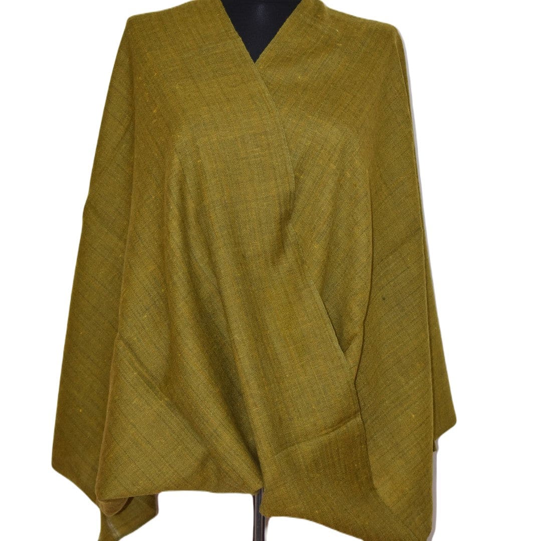 Sal Unisex confectionat din 100% Lana (Yak & Merino) ->Verde Khaki -> Cod: YAKNEW4 - Saluri din Lana de Yak & Merino