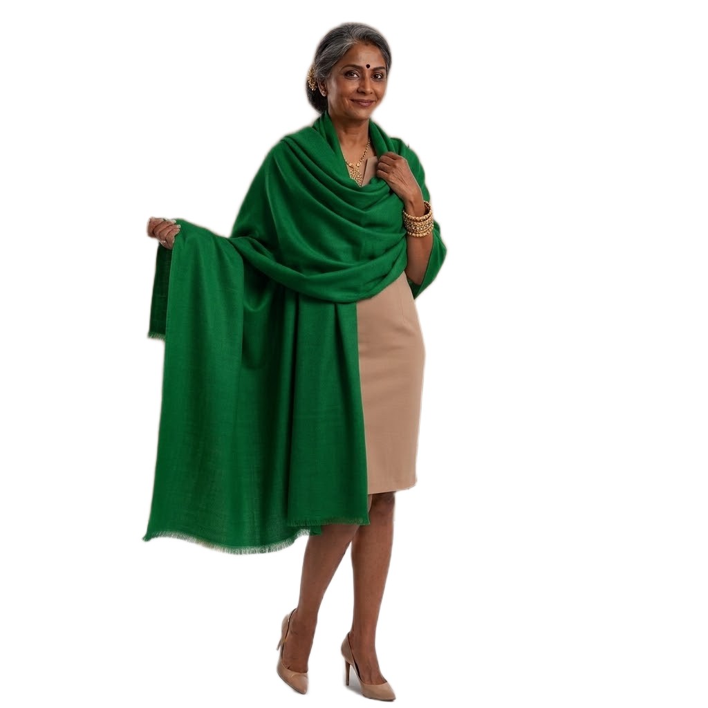 NOU! Sal Premium din Lana Merino-> Verde Smarald- Cod: SalMerino3