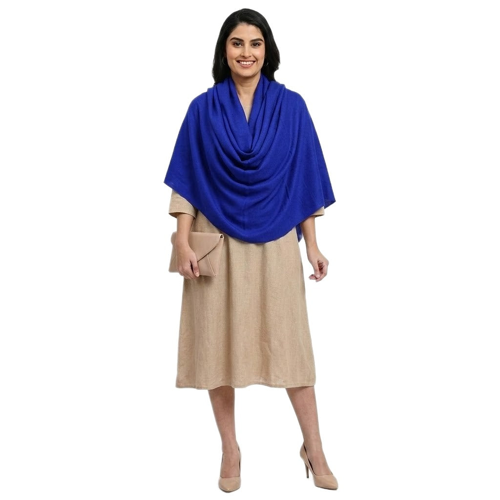 NOU! Sal Premium din Lana Merino->Albastru Regal-  Cod: SalMerino2