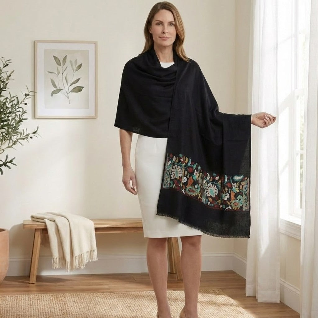 Sal Premium extrafin confectionat din Lana Cashmere & Matase Naturala -> Cod: CASHMSILK088