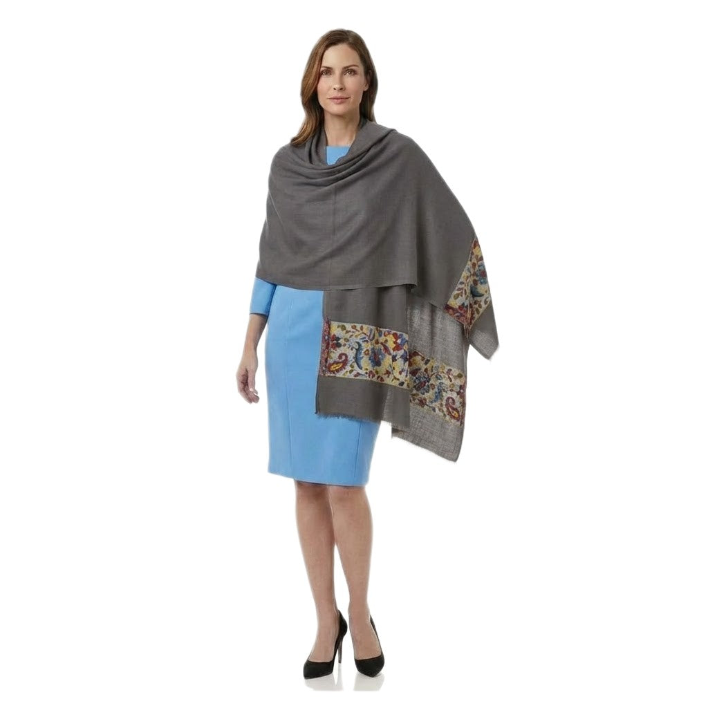 Sal  extrafin confectionat din Lana Cashmere & Matase Naturala -> Cod: CASHMSILK10