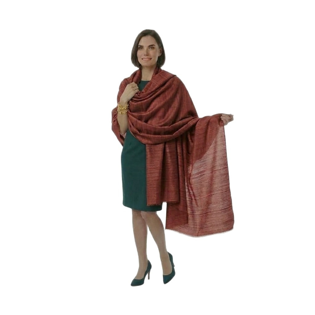 Sal tesut manual din 100% Matase Naturala Organica - Ghicha Tassar/Tussar Silk -> Cod: OrganicSilk1