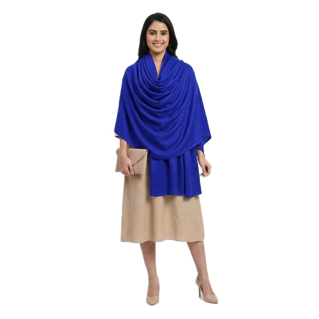 NOU! Sal Premium din Lana Merino->Albastru Regal-  Cod: SalMerino2