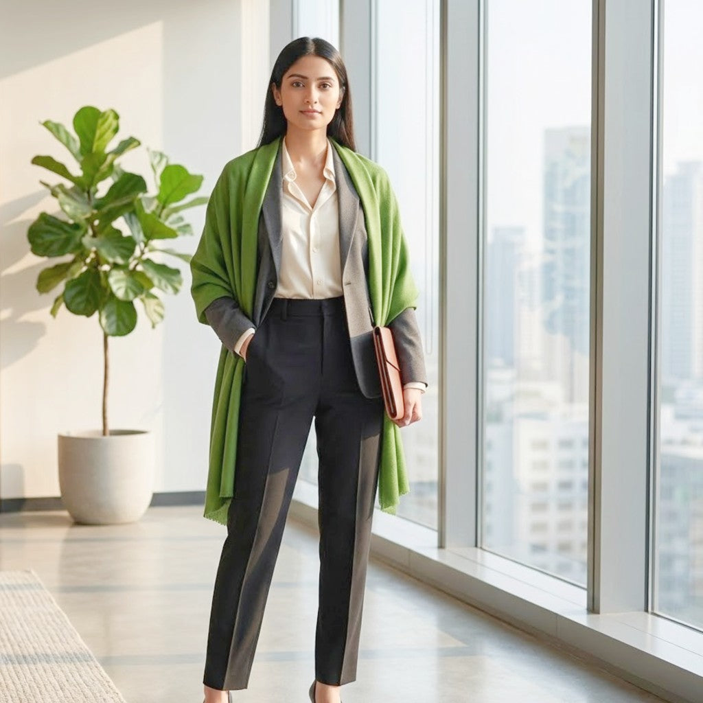 NOU! Sal Premium confectionat din Lana Cashmere si Matase Naturala- Love Bird - CASHNEW8