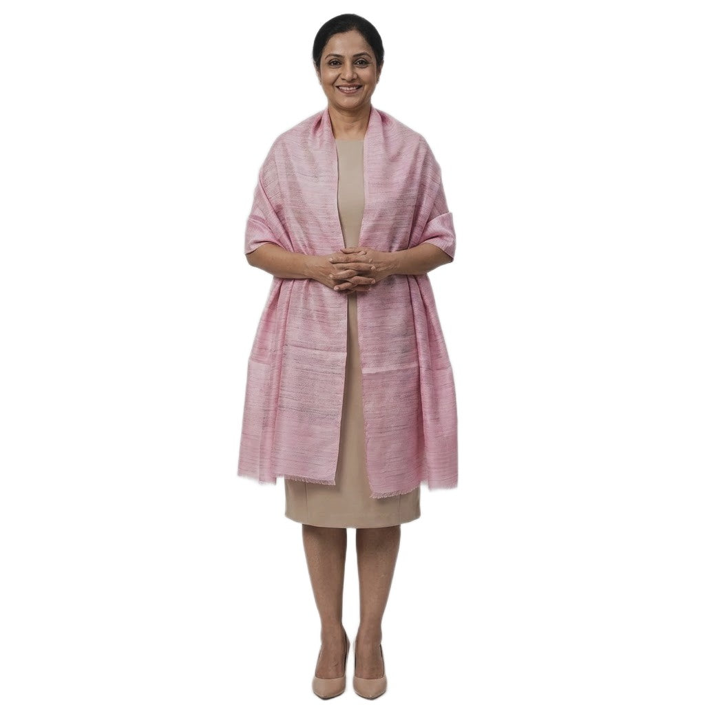 Sal tesut manual din 100% Matase Naturala Organica - Ghicha Tassar/Tussar Silk ->Cod: NEWGHICHA9