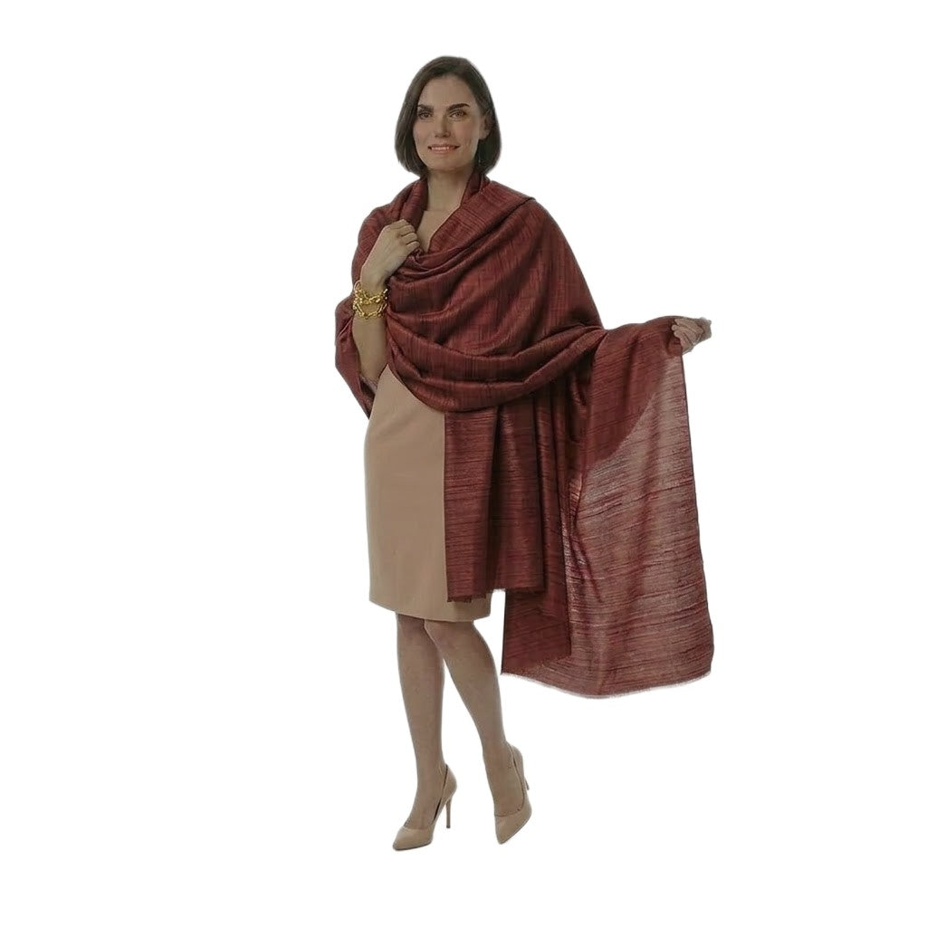 Sal tesut manual din 100% Matase Naturala Organica - Ghicha Tassar/Tussar Silk -> Cod: OrganicSilk1
