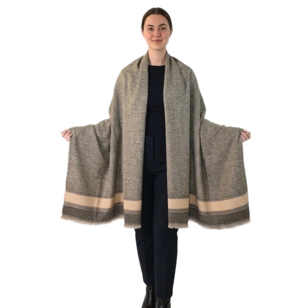 NOU! Sal de Dimensiuni Mari, tesut din 100% Lana cu textura superfina -> Cod:SALMARE4