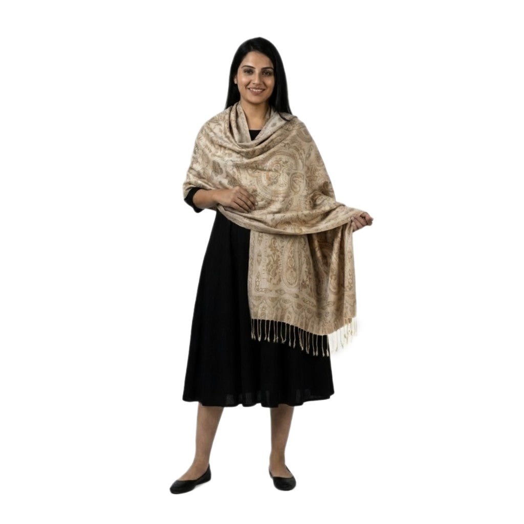 SAL Premium Jamawar din 100% Matase Naturala - Heritage -> Cod: PureSilkJamawar10