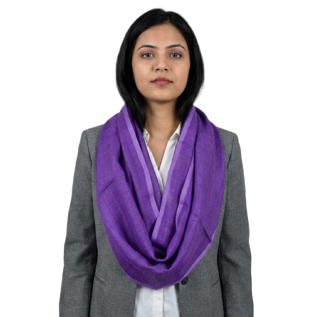 Esarfa-Sal tesuta manual din 100% IN (Linen 100%) - Fresh Lavander -> Cod: Linen10