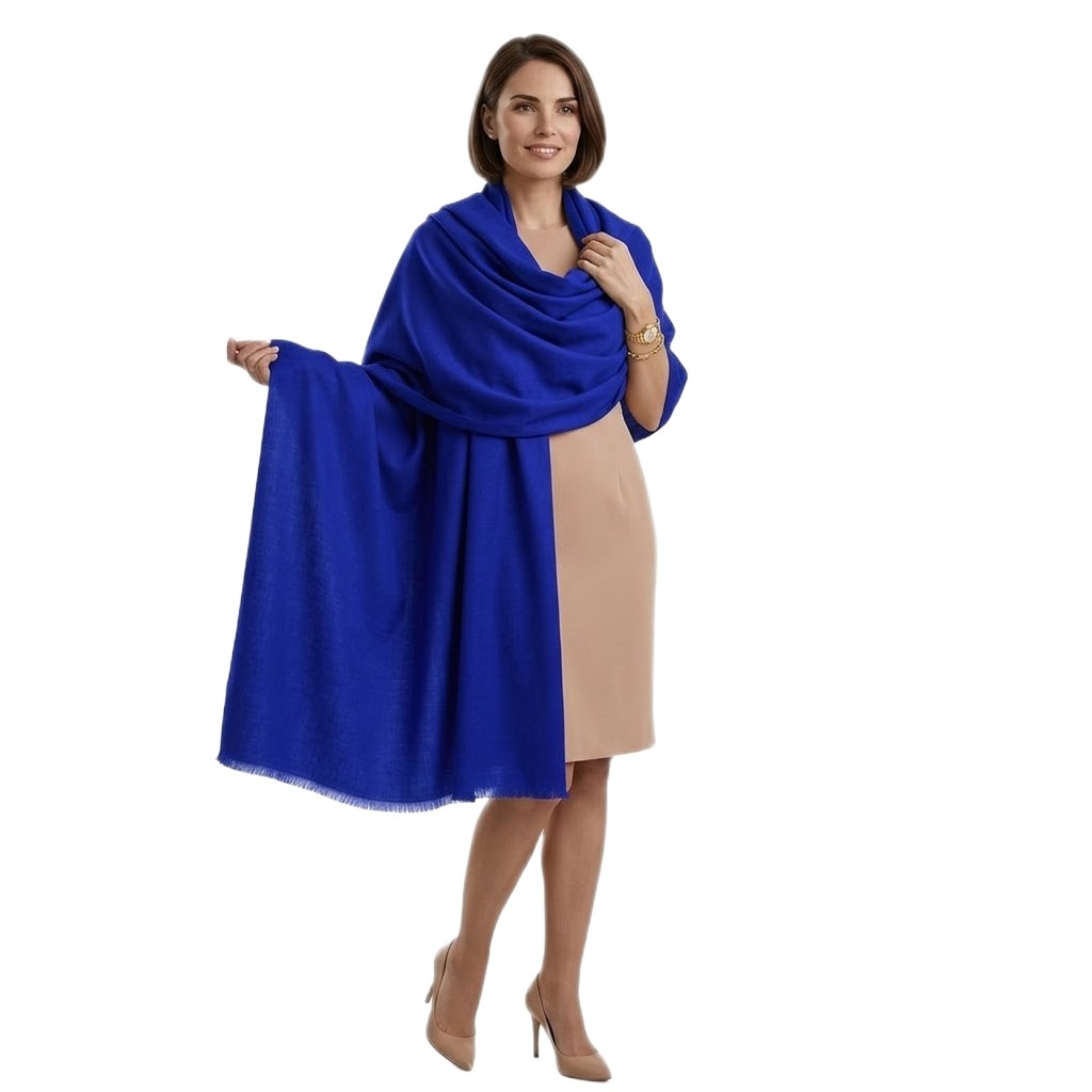 NOU! Sal Premium din Lana Merino->Albastru Regal-  Cod: SalMerino2