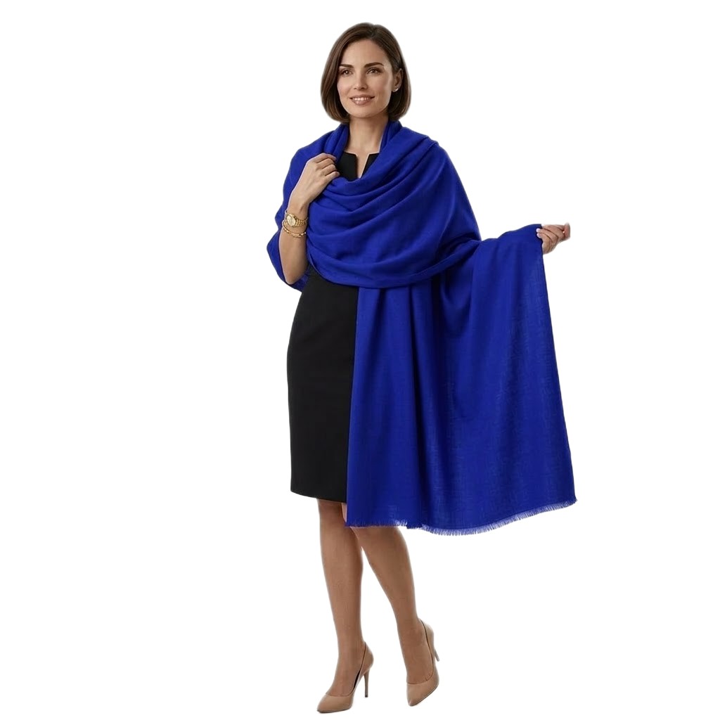 NOU! Sal Premium din Lana Merino->Albastru Regal-  Cod: SalMerino2