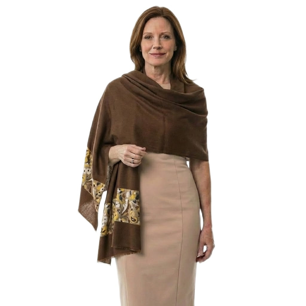 Sal Premium extrafin confectionat din Lana -Cashmere & Matase Naturala -> Cod: CASHMSILK1