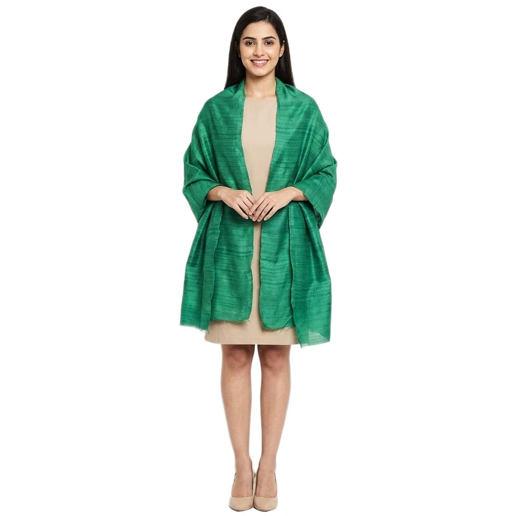 Sal tesut manual din 100% Matase Naturala Organica - Ghicha Tassar/Tussar Silk -> Cod: OrganicSIlk10