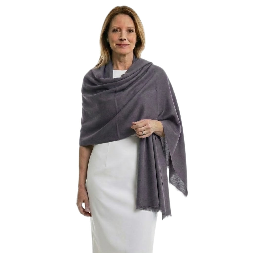 Sal Premium confectionat din  Lana Cashmere si Matase Naturala-Steel Gray- Cod: CASHAPRIL6