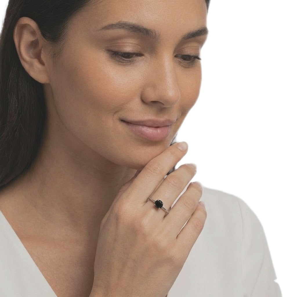 Inel din Argint cu Piatra Semipretioasa Naturala de Lemon Topaz-> Cod: PureSilver141 (Marime: 6)