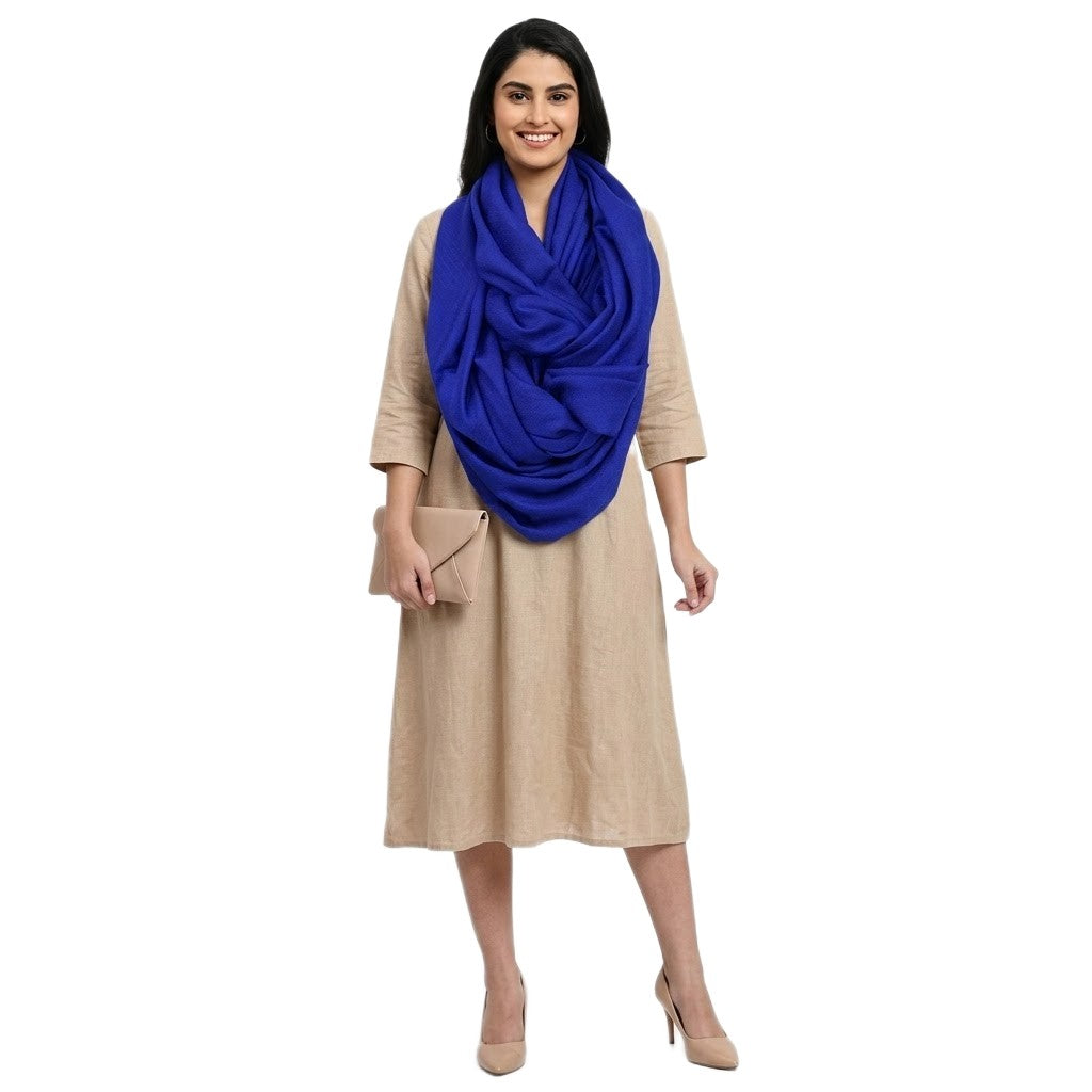 NOU! Sal Premium din Lana Merino->Albastru Regal-  Cod: SalMerino2