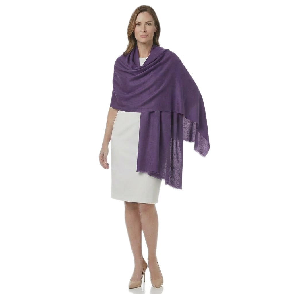 Sal Lana Cashmere si Matase Naturala Purple Mov, una din Culorile Pantone ale anului 2025 - Cod: CASHJAN3